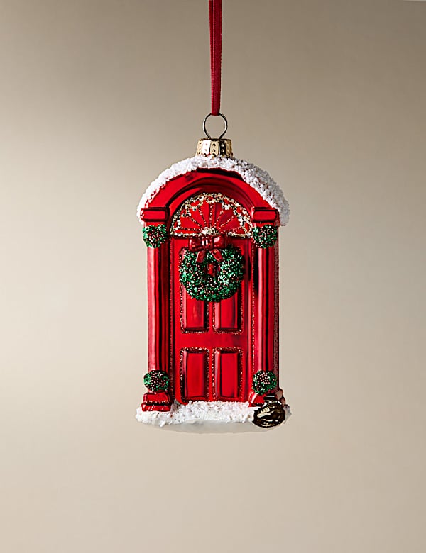 Red Glass Hanging Door Decoration - GR