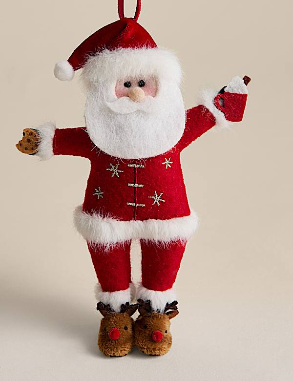 Felt Hanging Father Christmas Decoration - NZ