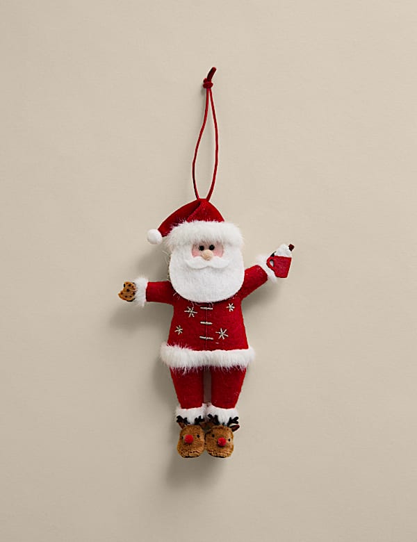 Felt Hanging Father Christmas Decoration - NZ