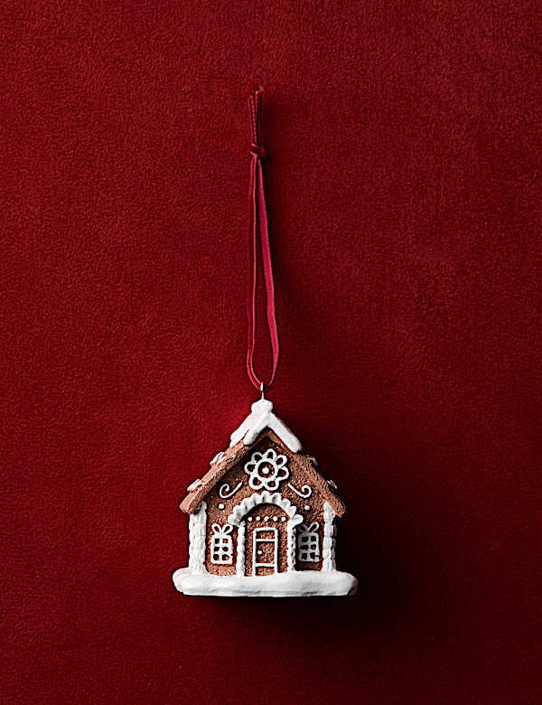 Hanging Gingerbread House Decoration - GR