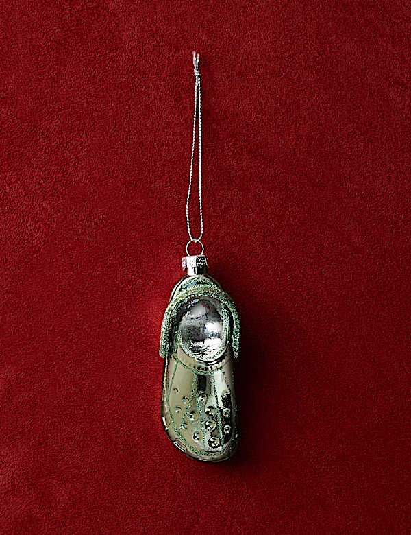 Glass Hanging Clog Decoration - LT