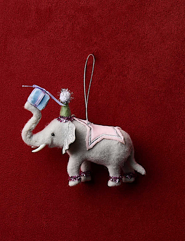 Felt Hanging Elephant Decoration - GR