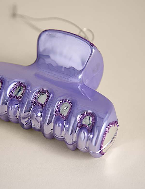 Glass Hanging Claw Clip Decoration - CA