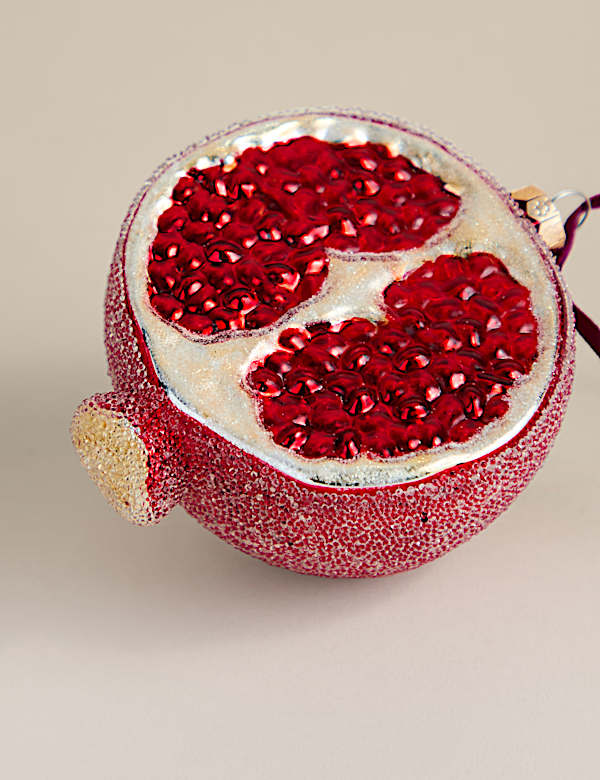 Glass Hanging Pomegranate Decoration - NZ