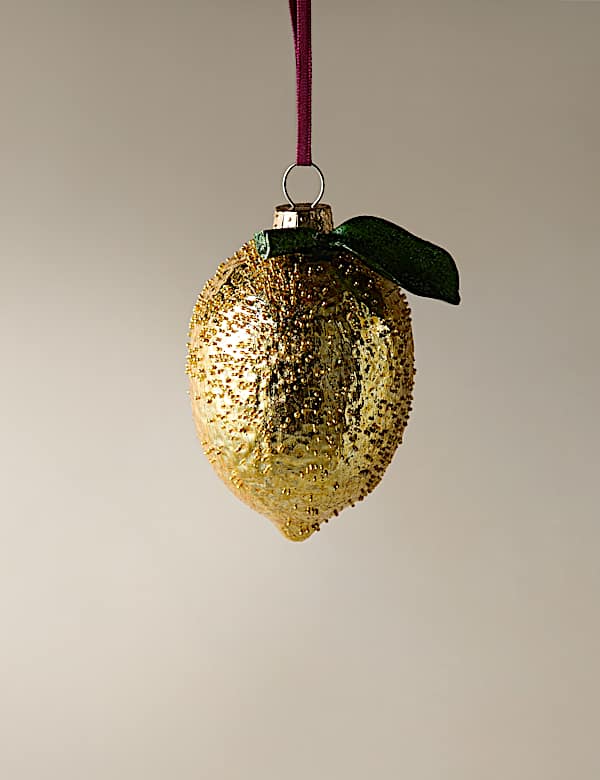 Glass Hanging Lemon Decoration - PT