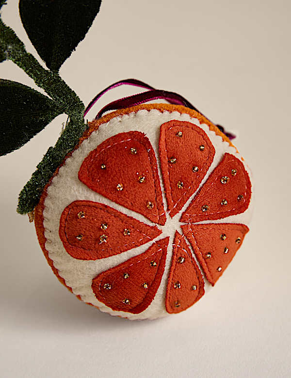 Felt Hanging Orange Decoration - NL