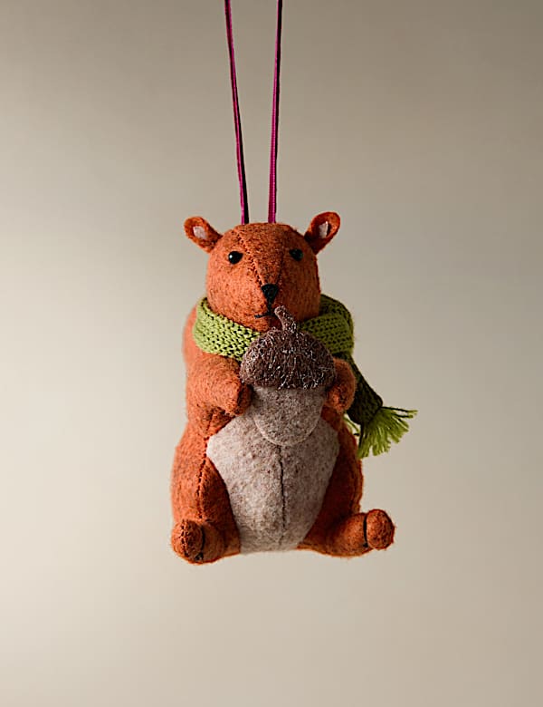 Felt Hanging Squirrel Decoration - AT