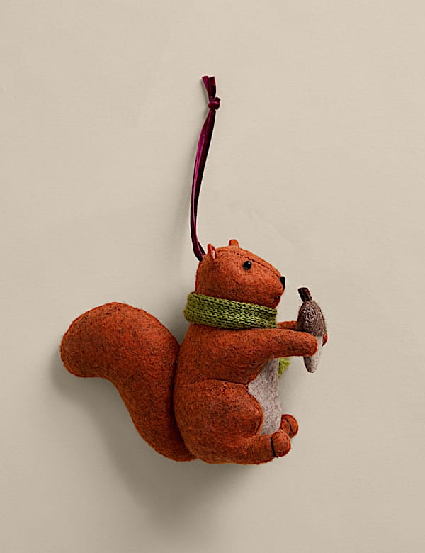 Felt Hanging Squirrel Decoration - KR