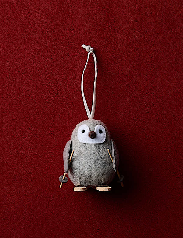 Felt Hanging Baby Penguin Decoration - GR