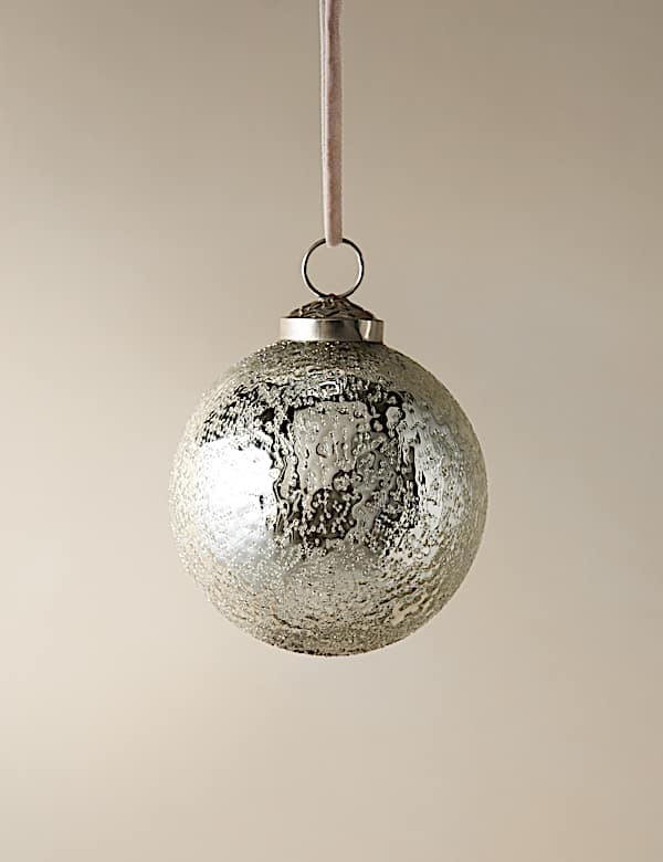 Glass Mercury Oversized Bauble - BE