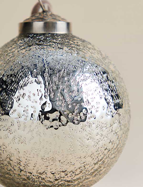 Glass Mercury Oversized Bauble - BE