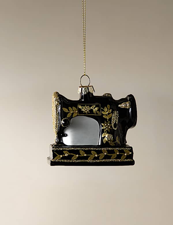 Glass Hanging Sewing Machine Decoration - RO