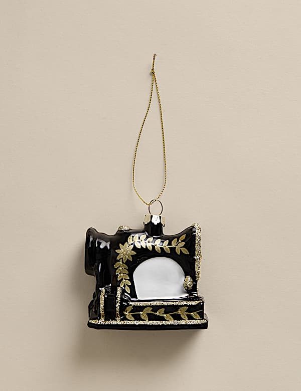 Glass Hanging Sewing Machine Decoration - CA