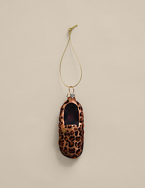 Glass Hanging Leopard Mule Decoration - AT