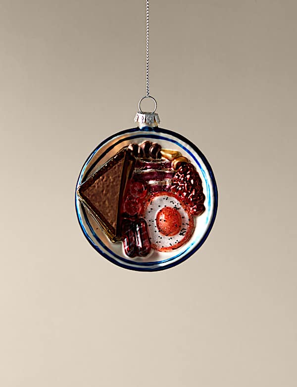 Glass Hanging Fry Up Decoration - KR