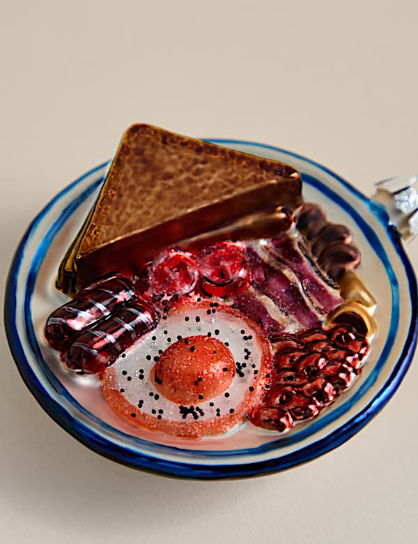 Glass Hanging Fry Up Decoration - JP