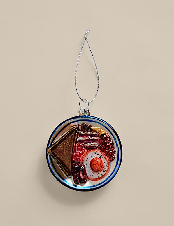 Glass Hanging Fry Up Decoration - JP