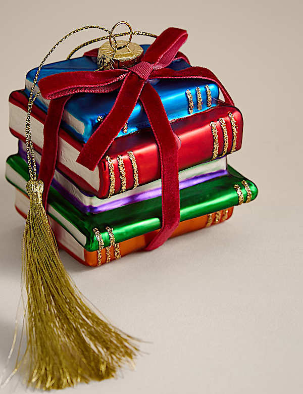 Glass Hanging Reading Decoration - CH