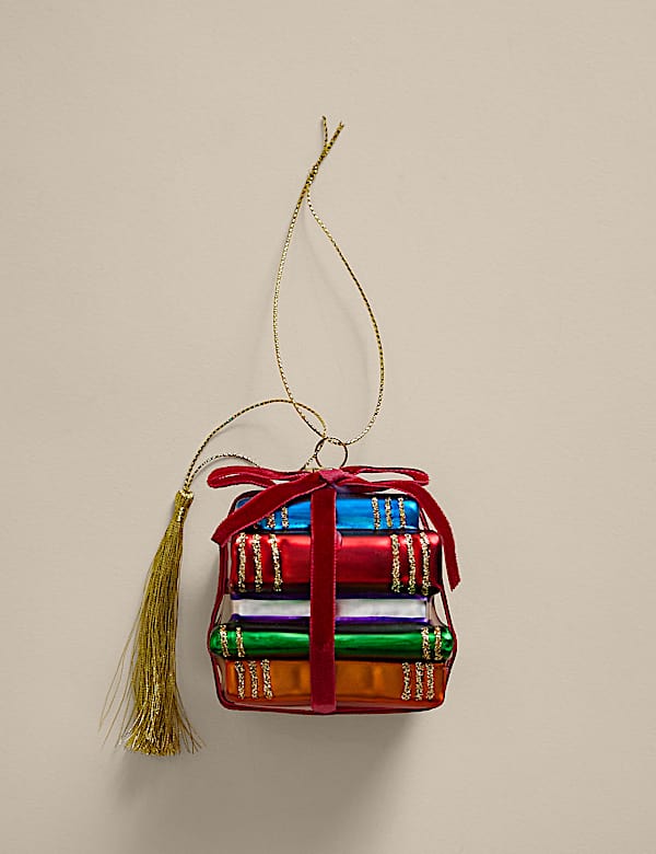 Glass Hanging Reading Decoration - CH