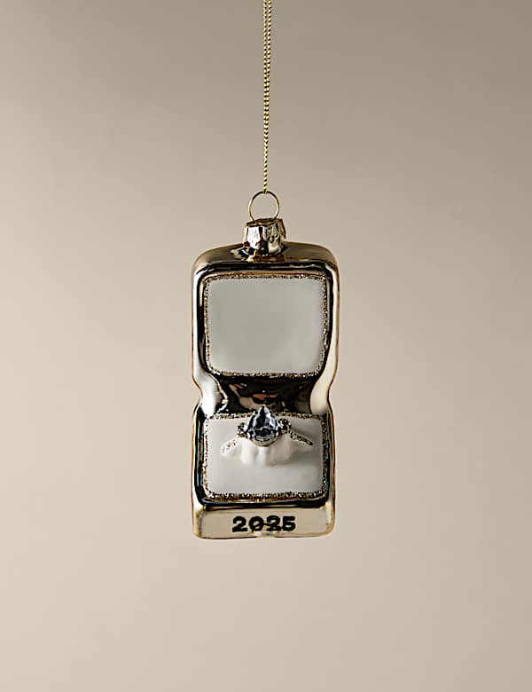 Glass Hanging Engagement Decoration - BN