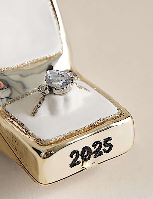 Glass Hanging Engagement Decoration - JO