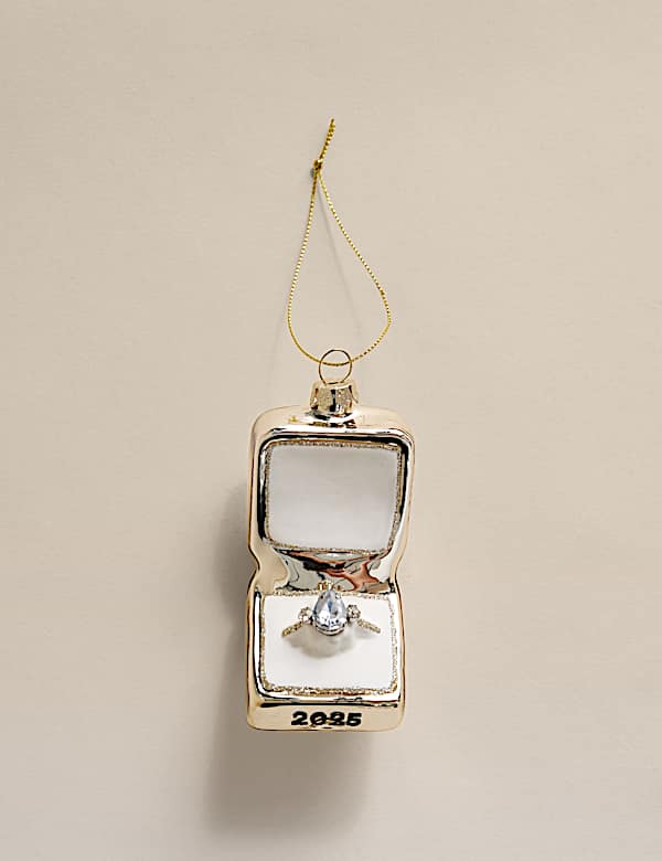 Glass Hanging Engagement Decoration - JO