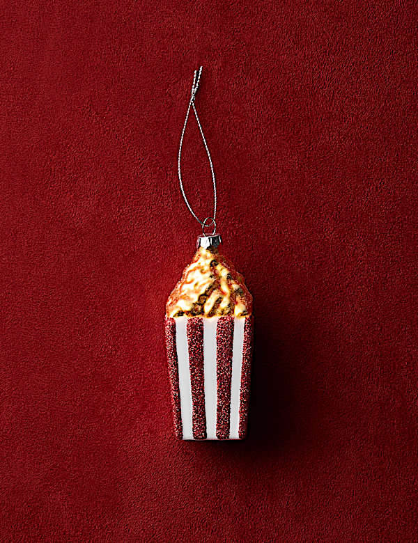 Glass Hanging Popcorn Decoration - IT