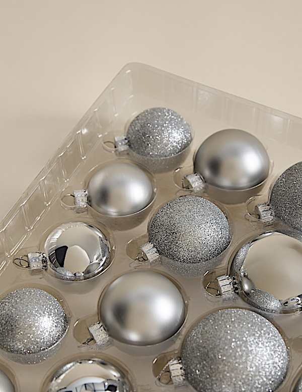 50pk Glass Baubles - CN