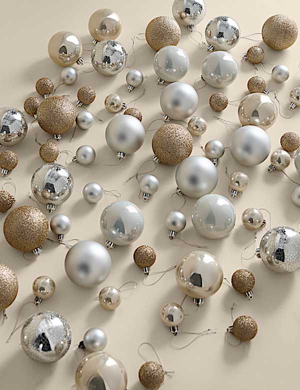 80pk Shatterproof Baubles - CA