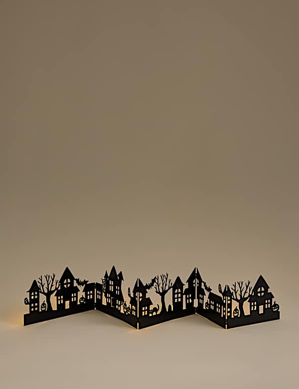 Light Up Halloween Window Scene - SK