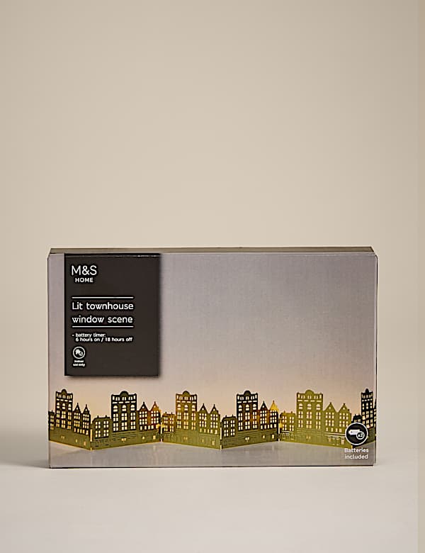 Διακοσμητικό που φωτίζει με σχέδιο σπίτια - GR