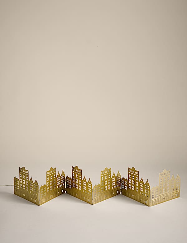 Διακοσμητικό που φωτίζει με σχέδιο σπίτια - GR