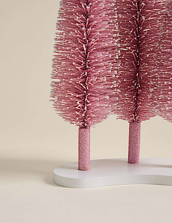 סט 3 קישוטים לחדר בצורת עצי מחט - IL