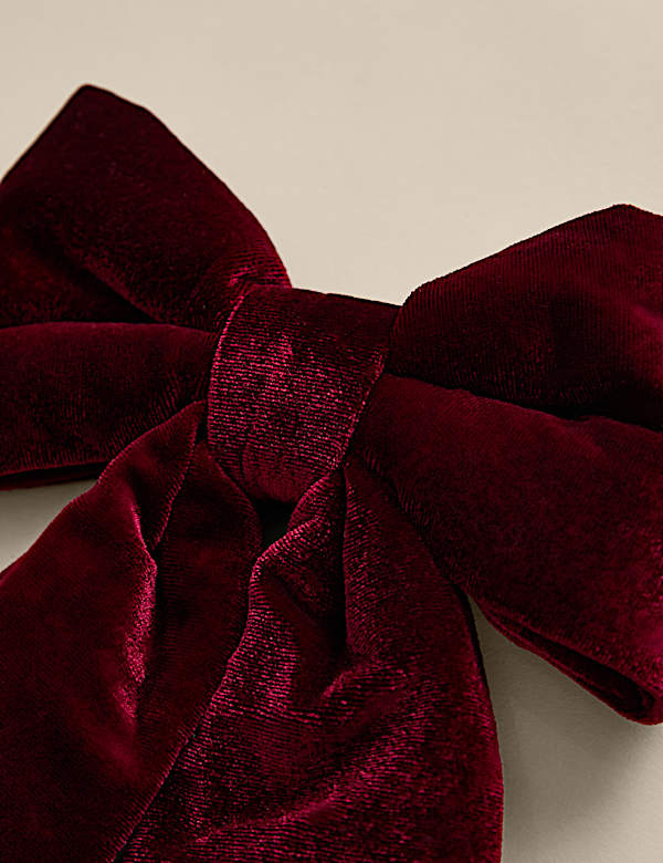 Velvet Bow Tree Topper - GR