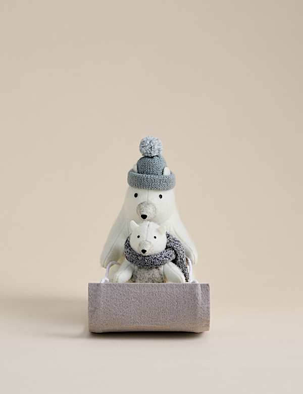 Felt Polar Bear Room Decoration - GR