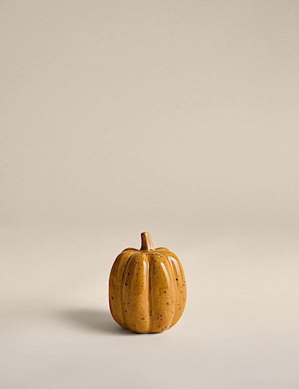 Small Ceramic Pumpkin Decoration - SK