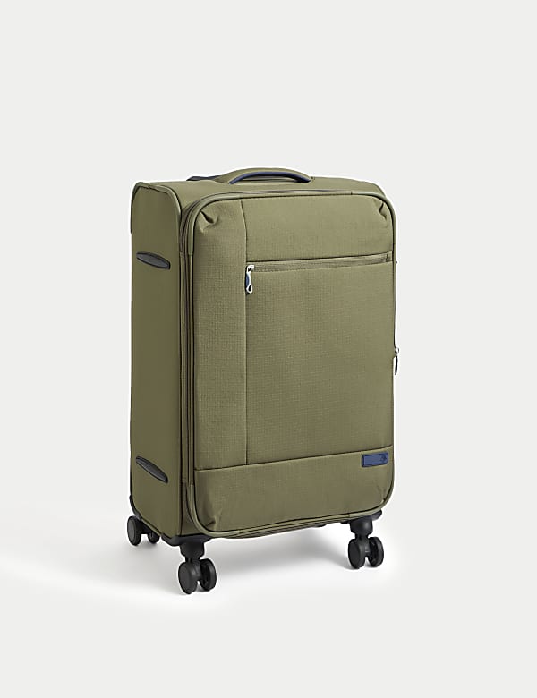Seville 4 Wheel Soft Medium Suitcase - GR