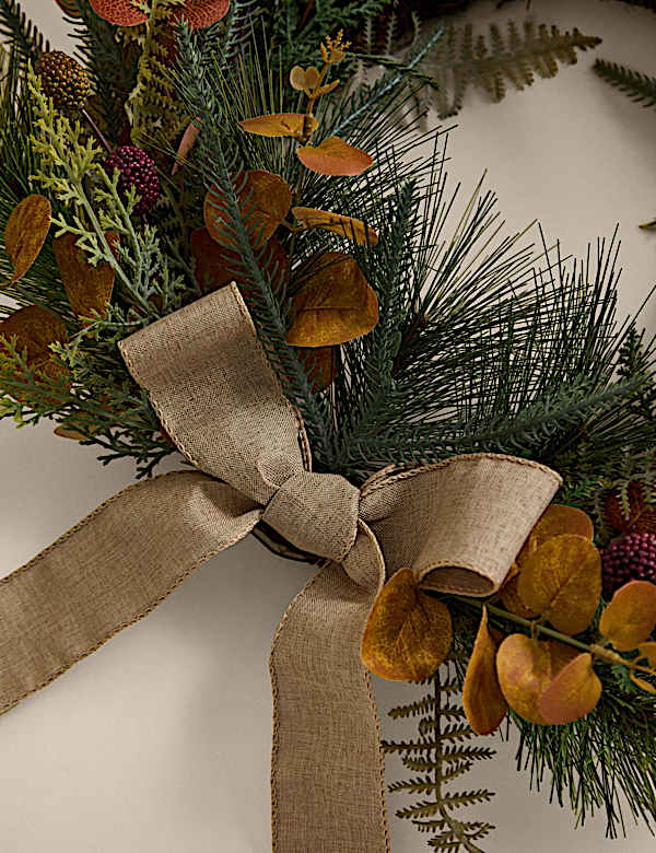 Autumnal Bow Wreath - IT
