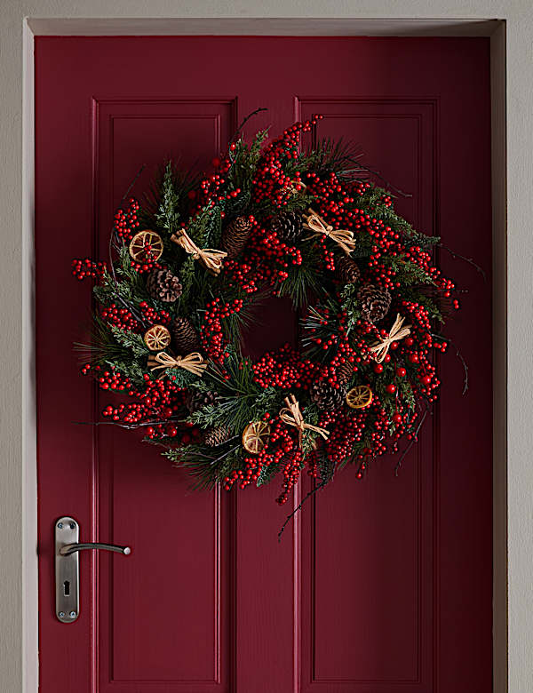 Berry, Orange and Cinnamon Wreath  - AL