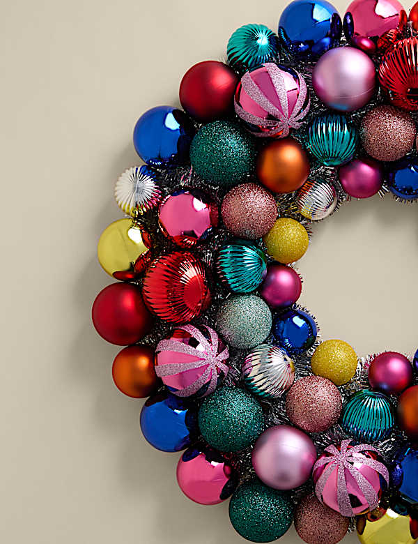 זר כדורי קישוט צבעוניים XL - IL