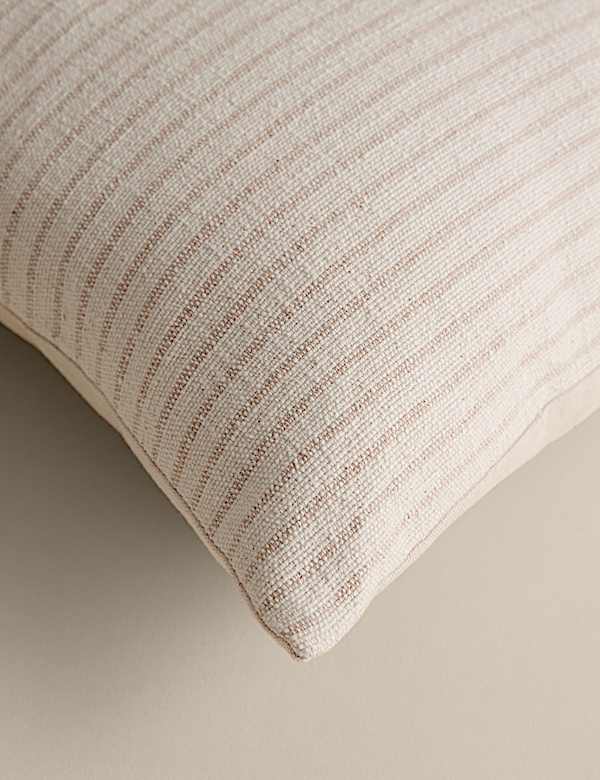 Pure Cotton Woven Stripe Cushion - FR