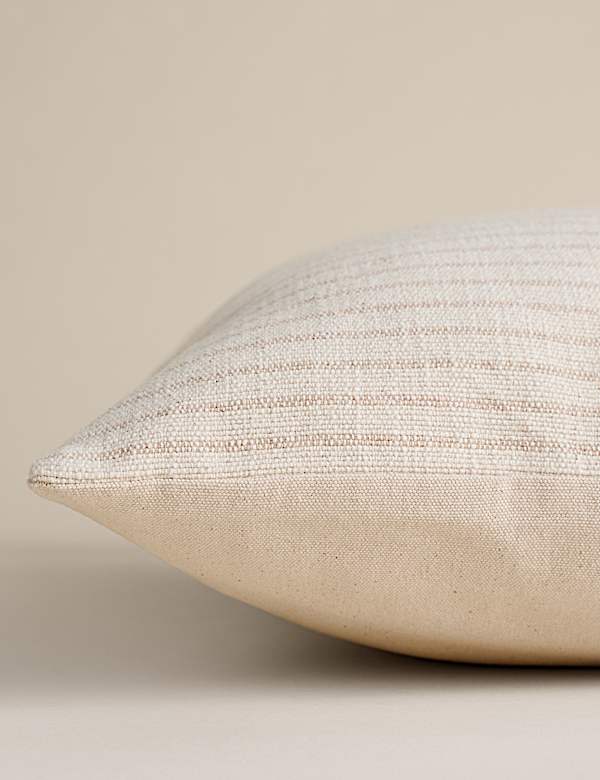 Pure Cotton Woven Stripe Cushion - FR