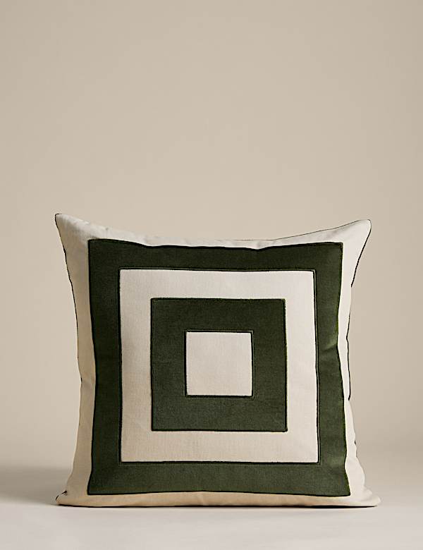 Box Applique Square Cushion - CZ