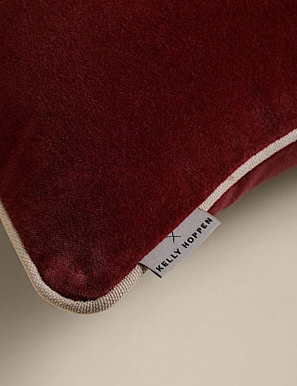 Coussin polochon 100 % coton &agrave; passepoil - CA