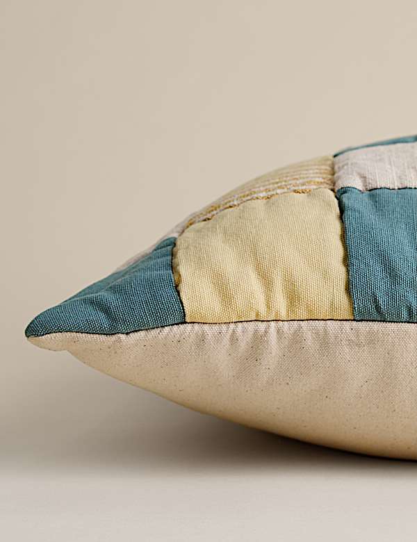Pure Cotton Quilted Patchwork Cushion - JO