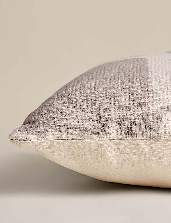 Pure Cotton Shibori Check Cushion - KR