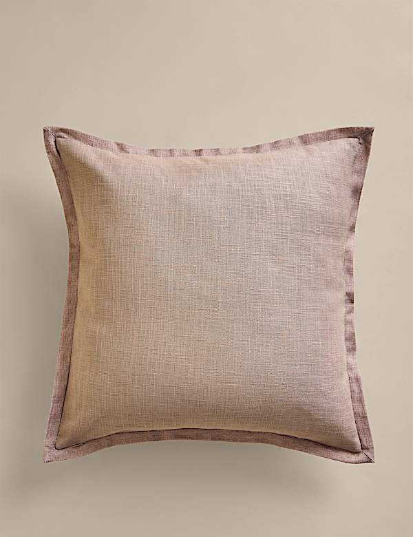 Pure Cotton Floral Suede-Look Cushion - AU