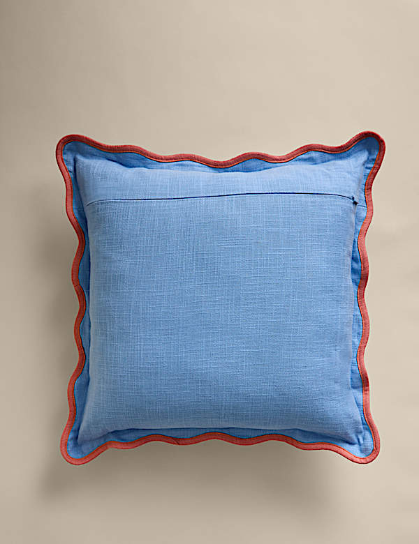 Haftowana poduszka ogrodowa w palmy 100% bawełny - PL