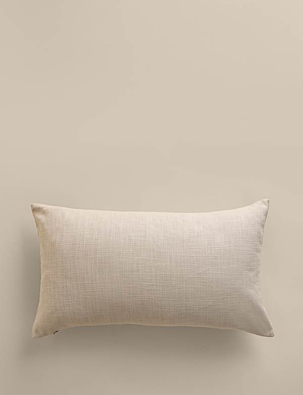 Pure Cotton Floral Embroidered Cushion - CY