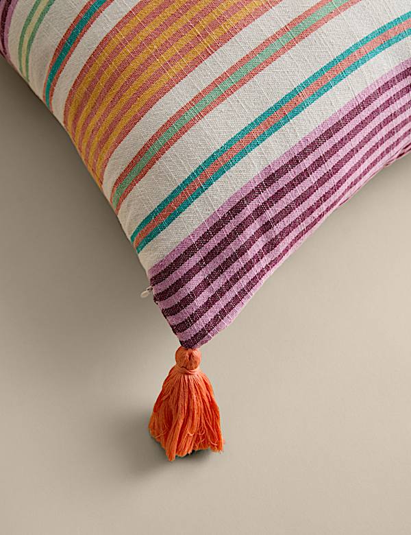 Pure Cotton Woven Striped Outdoor Cushion - CY